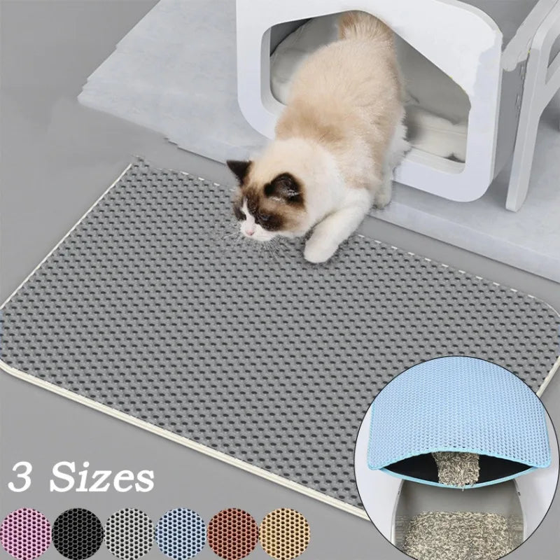 Tapis Rectangulaire en PVC pour Litière – Protection et Confort pour Votre Chat