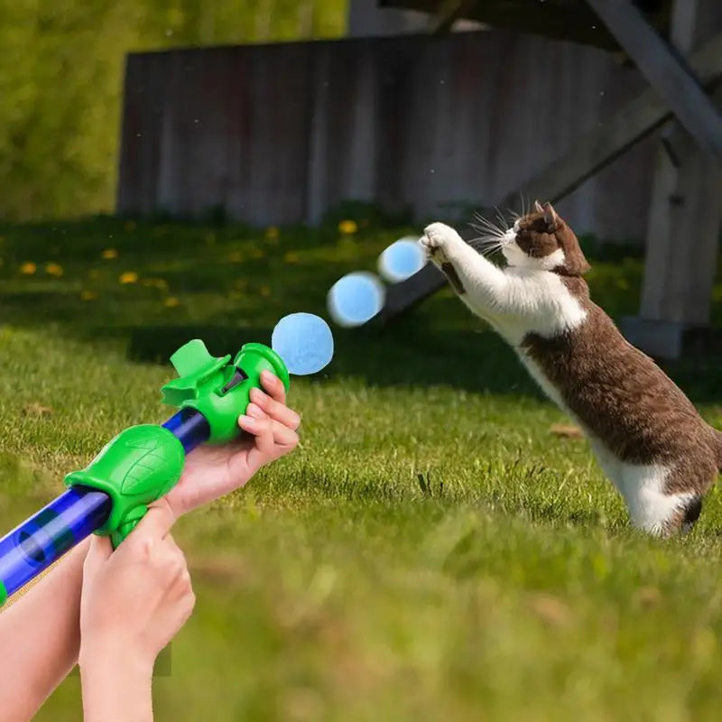 Pistolet à balles pour chat - jouet interactif pour chat