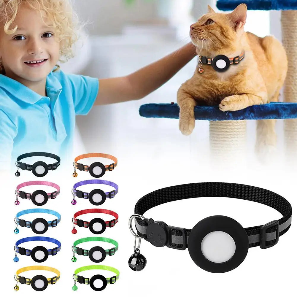 Collier pour Chat avec Étui de Protection pour AirTag – Réfléchissant et Sécurisé